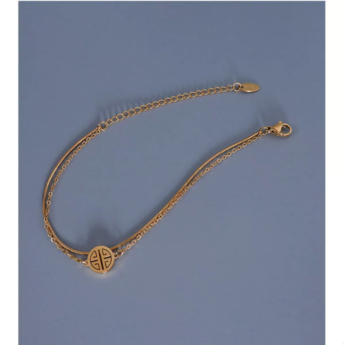 18K Gold-Plated Double Layered Bracelet