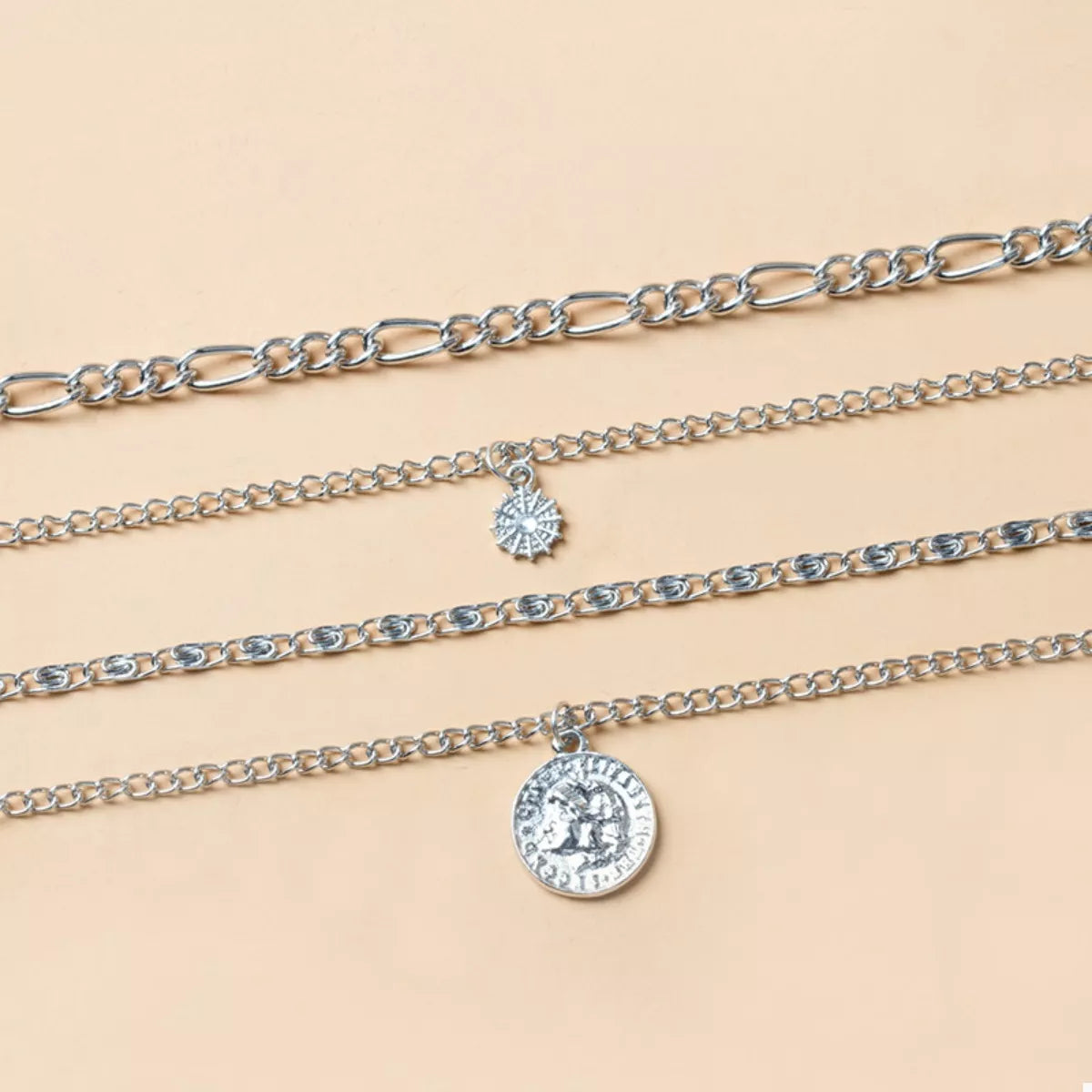 Four Layered Pendant Necklace