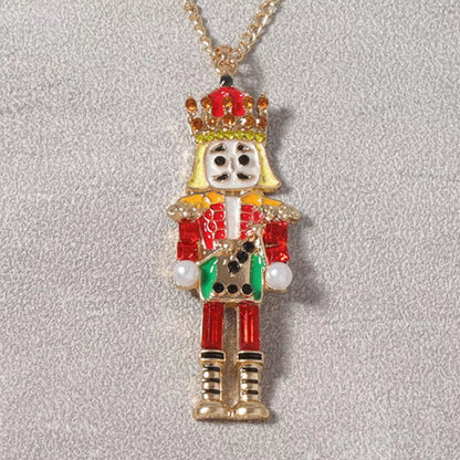 18K Gold-Plated Nutcracker Pendant Necklace