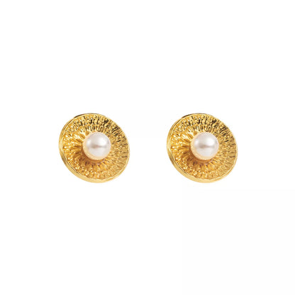 18K Gold-Plated Stud Earrings