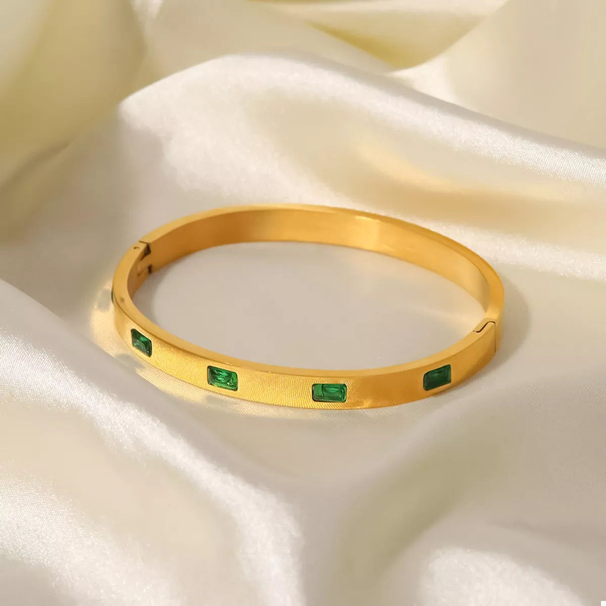 18K Gold-Plated Stainless Steel Zircon Bracelet