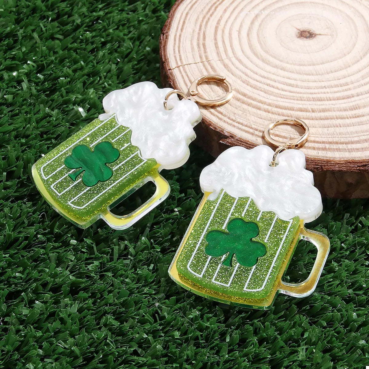 Lucky Clover Dangle Earrings