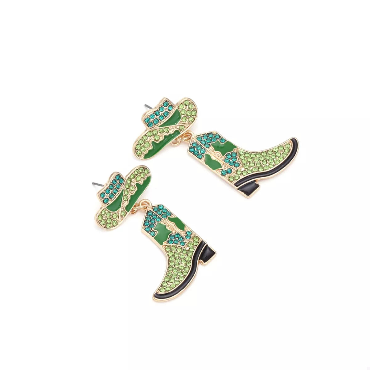 Cowboy Hat and Boot Dangle Earrings