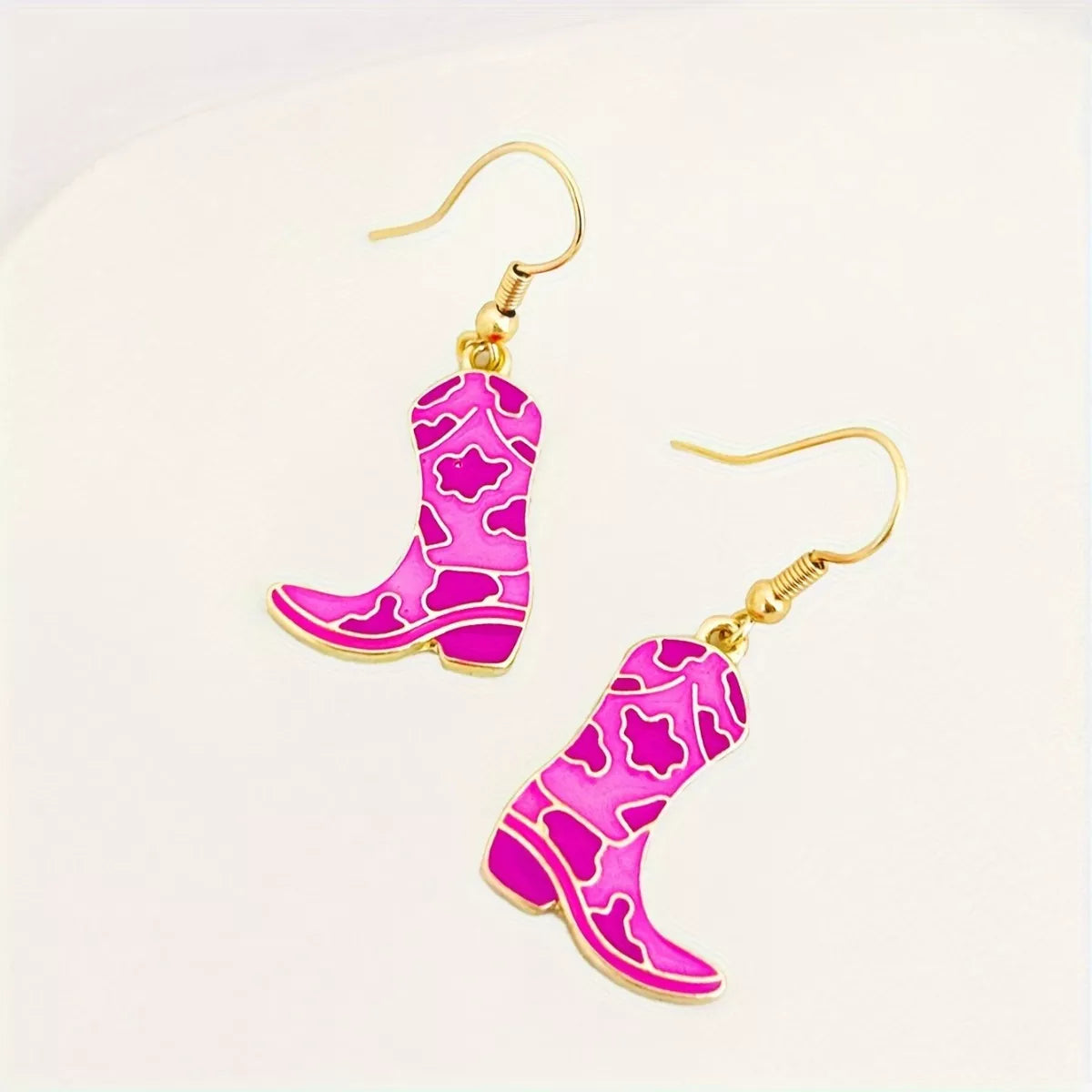 Cowgirl Boot Dangle Earrings