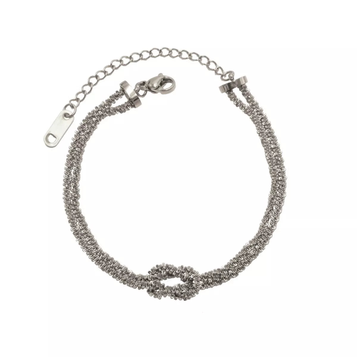 Stainless Steel Twisted Chain Bracelet