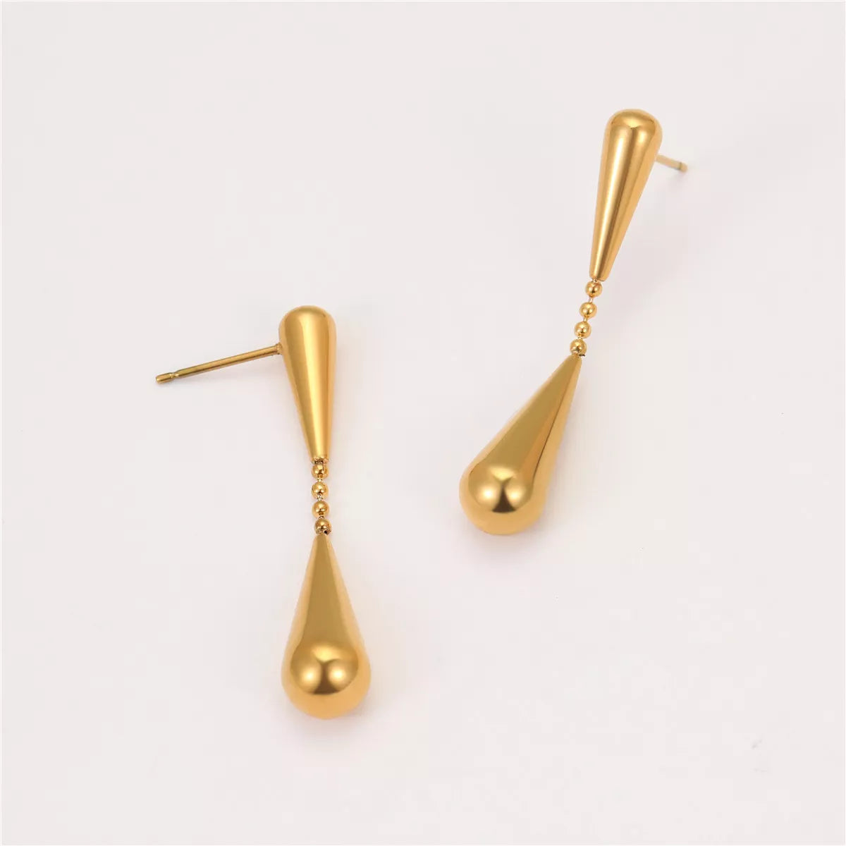 18K Gold-Plated Teardrop Drop Earrings