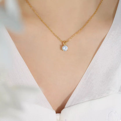 18K Gold-Plated Pendant Necklace