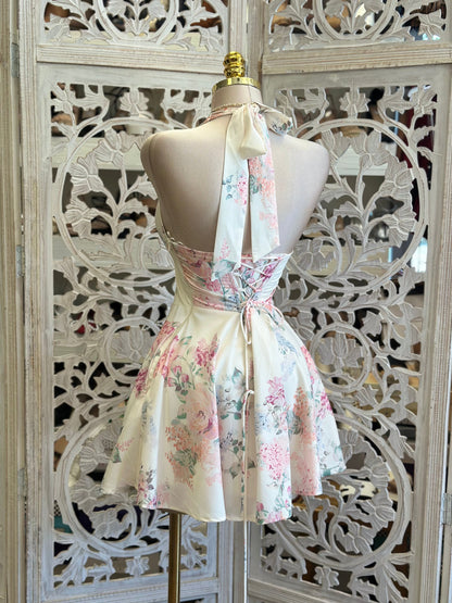 Corset Pastel Mini Dress -Not Stretchy, No Estira