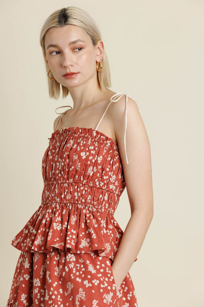 AMAYA FLORAL PRINTED TOP