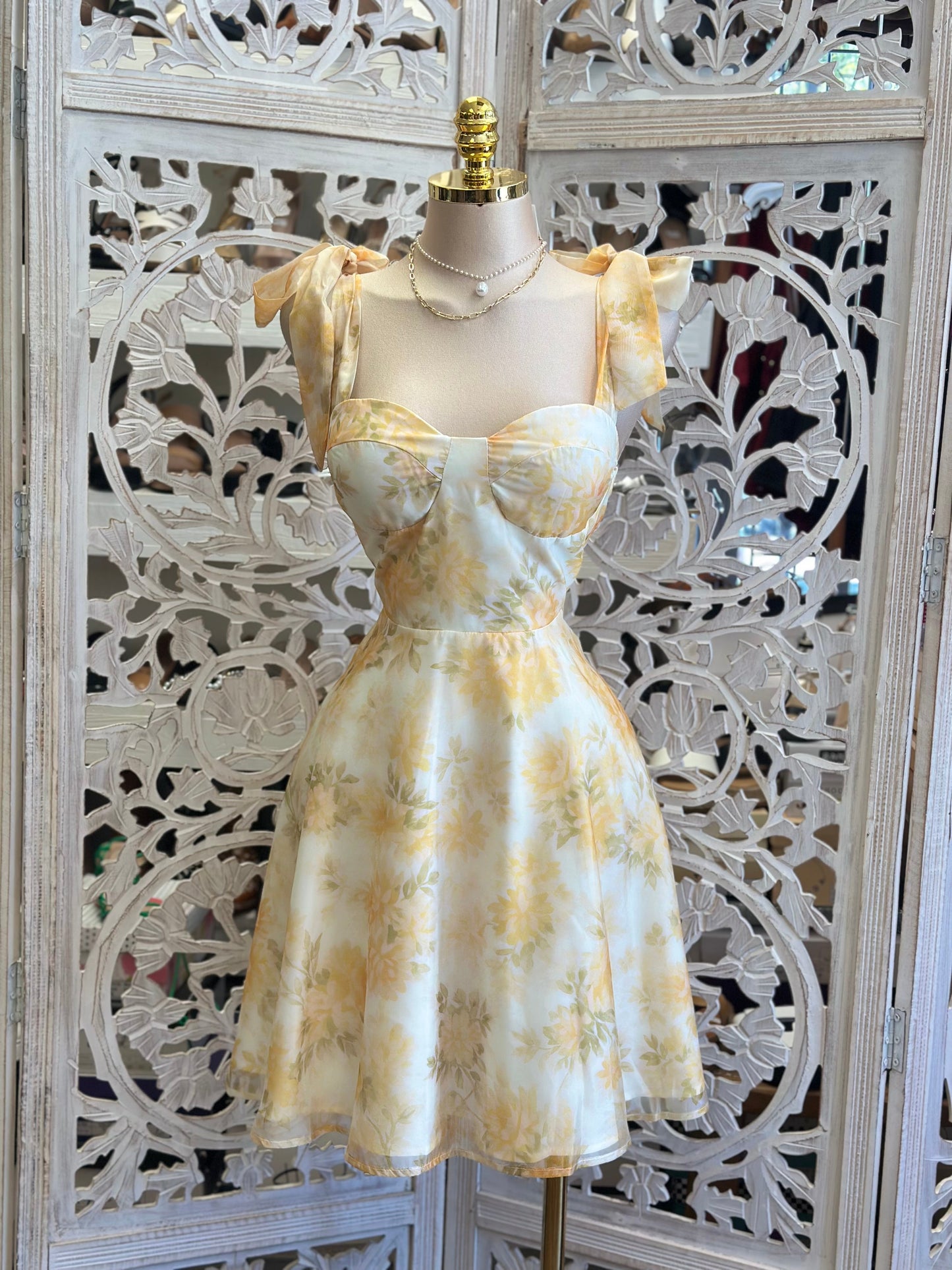 Brushed Sunshine Mini Dress -Slightly Stretchy, Estira Poco