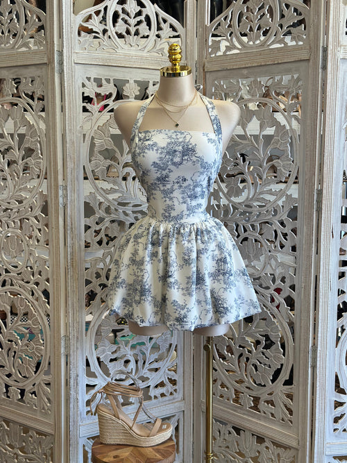Square Neck Mini Bubble Dress- Stretchy, Estira