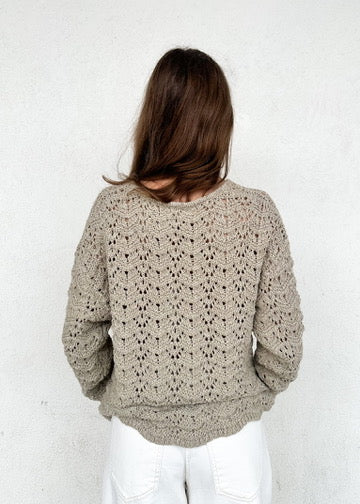 ELLE KNIT CHEVRON SWEATER