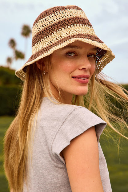 Gigi Striped Bucket Hat