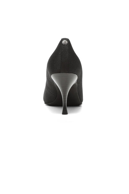 Evie Denim Pumps - Black