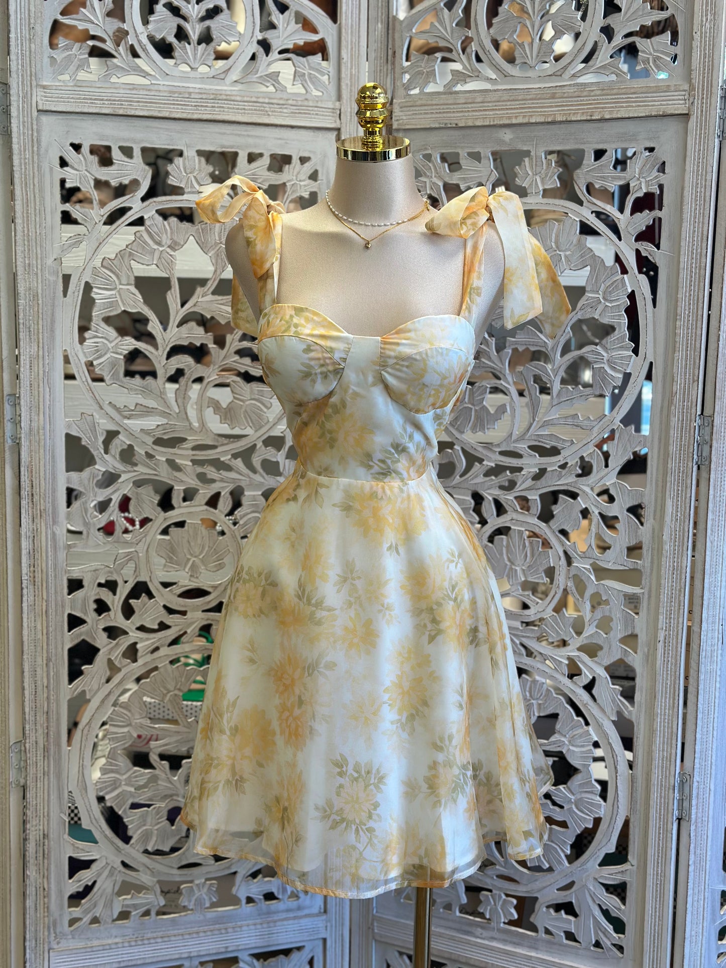 Brushed Sunshine Mini Dress -Slightly Stretchy, Estira Poco