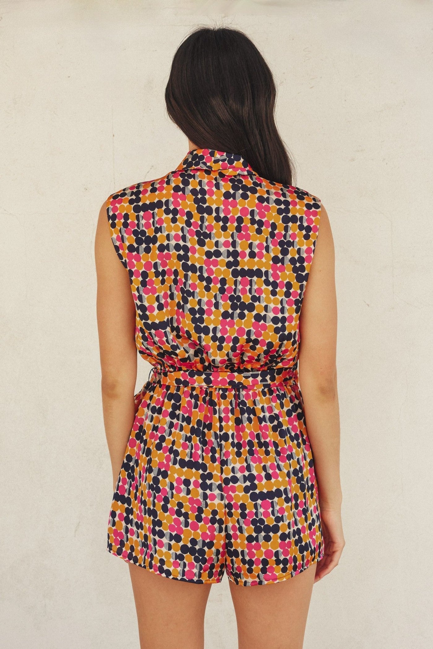 VALERIE SHAWL LAPEL ROMPER