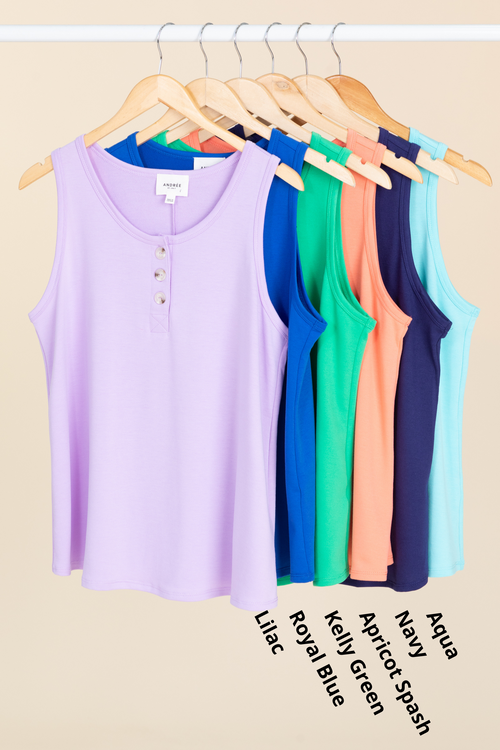 Basic Tank With Button Detail