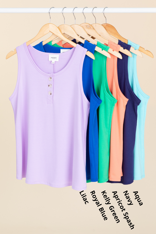 Basic Tank With Button Detail