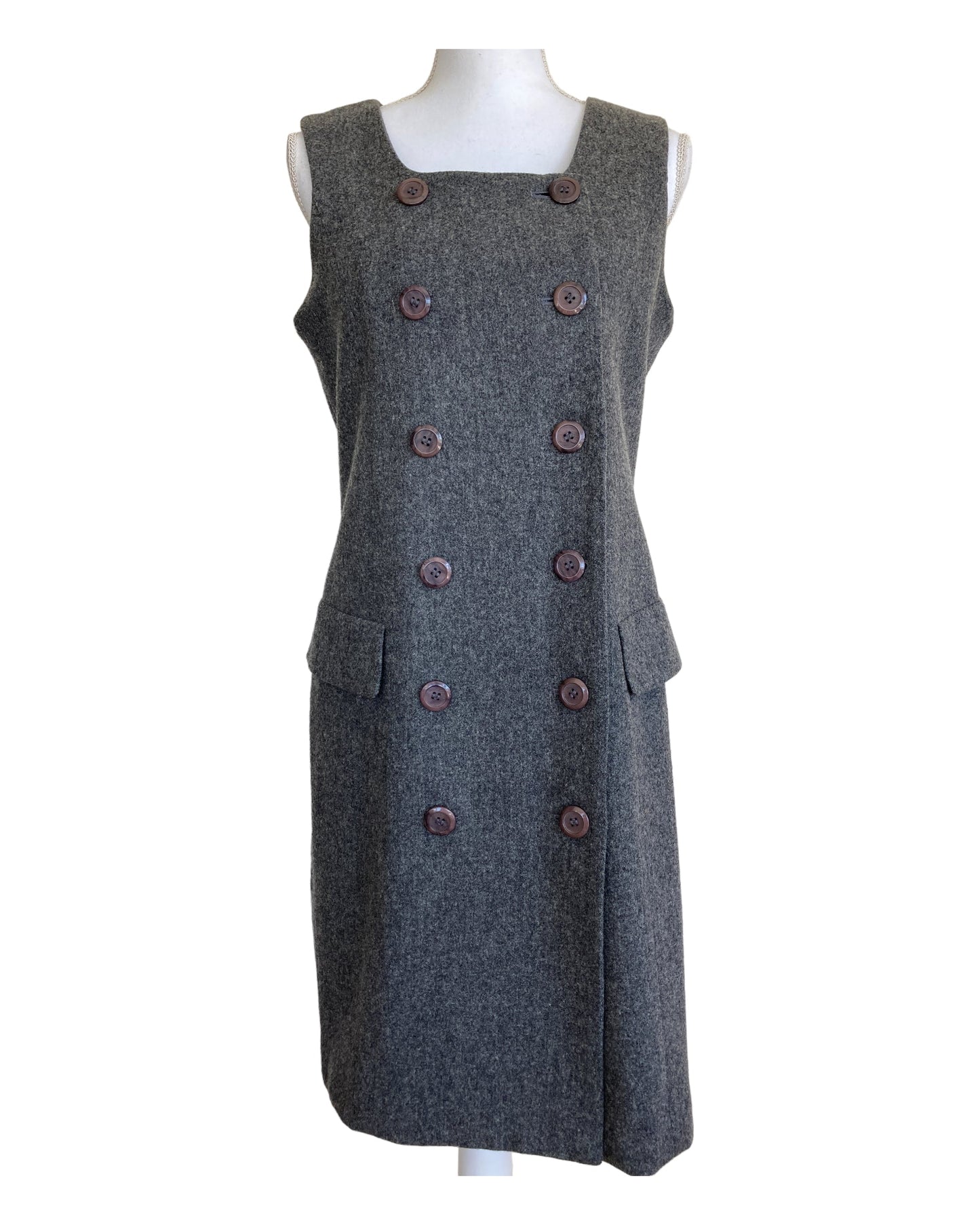 Vintage Worthington Charcoal Wool Jumper, 10