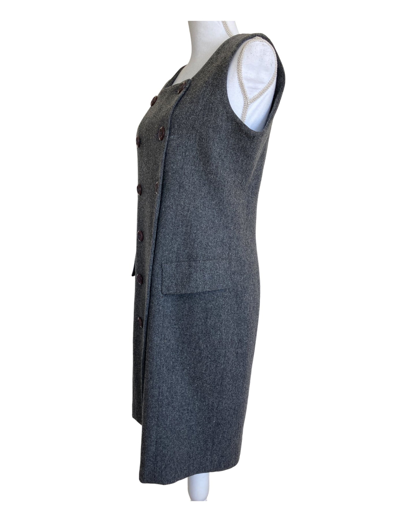 Vintage Worthington Charcoal Wool Jumper, 10