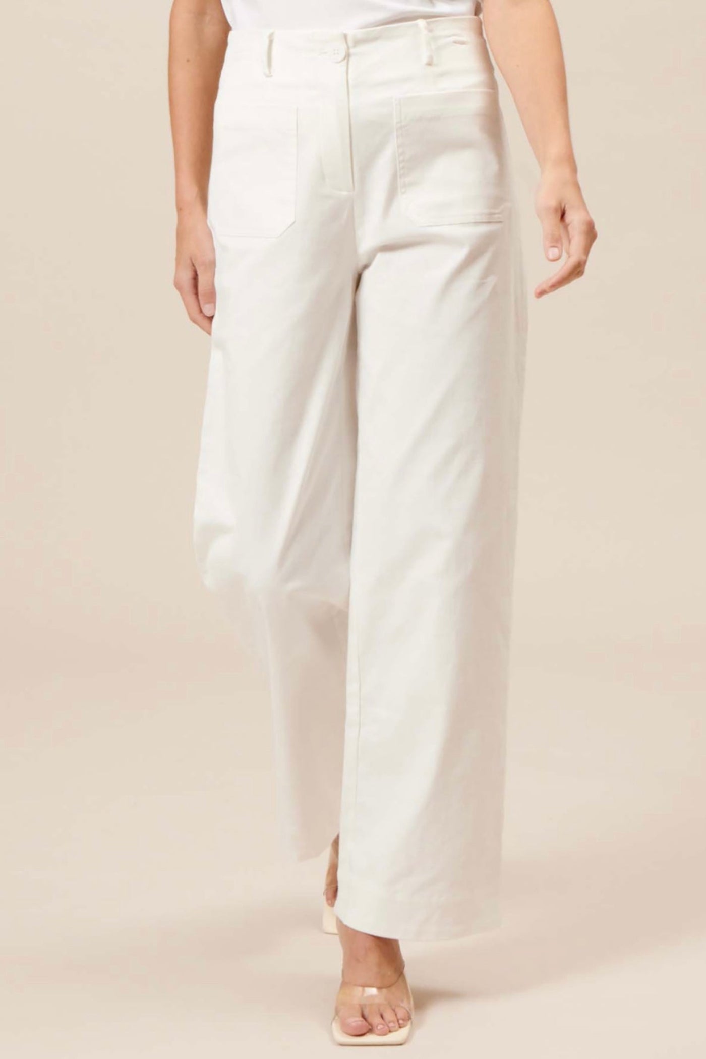 REEVE WHITE WIDE PANTS