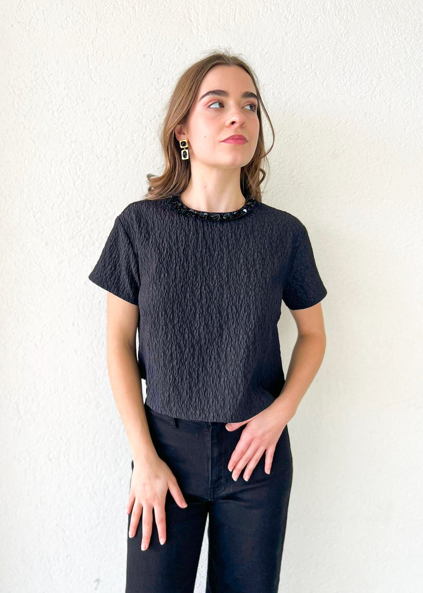 PATRICIA TEXTURED TOP