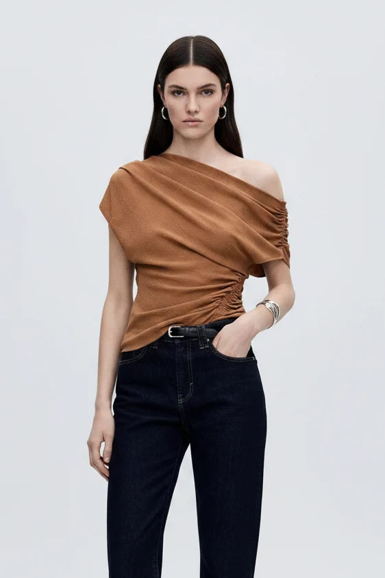 NAOMI ONE SHOULDER TOP