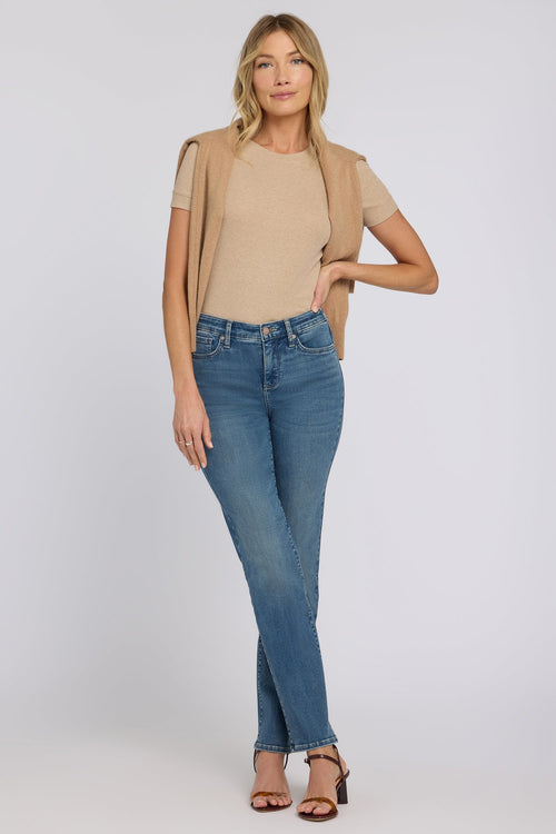 No Gapper™ Marilyn Straight Jeans - Breezy Palms