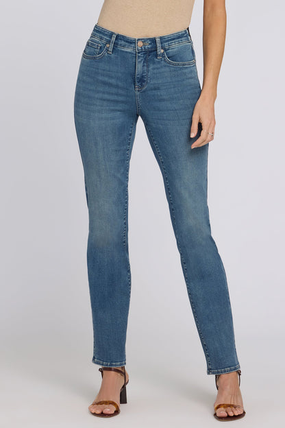 No Gapper™ Marilyn Straight Jeans - Breezy Palms