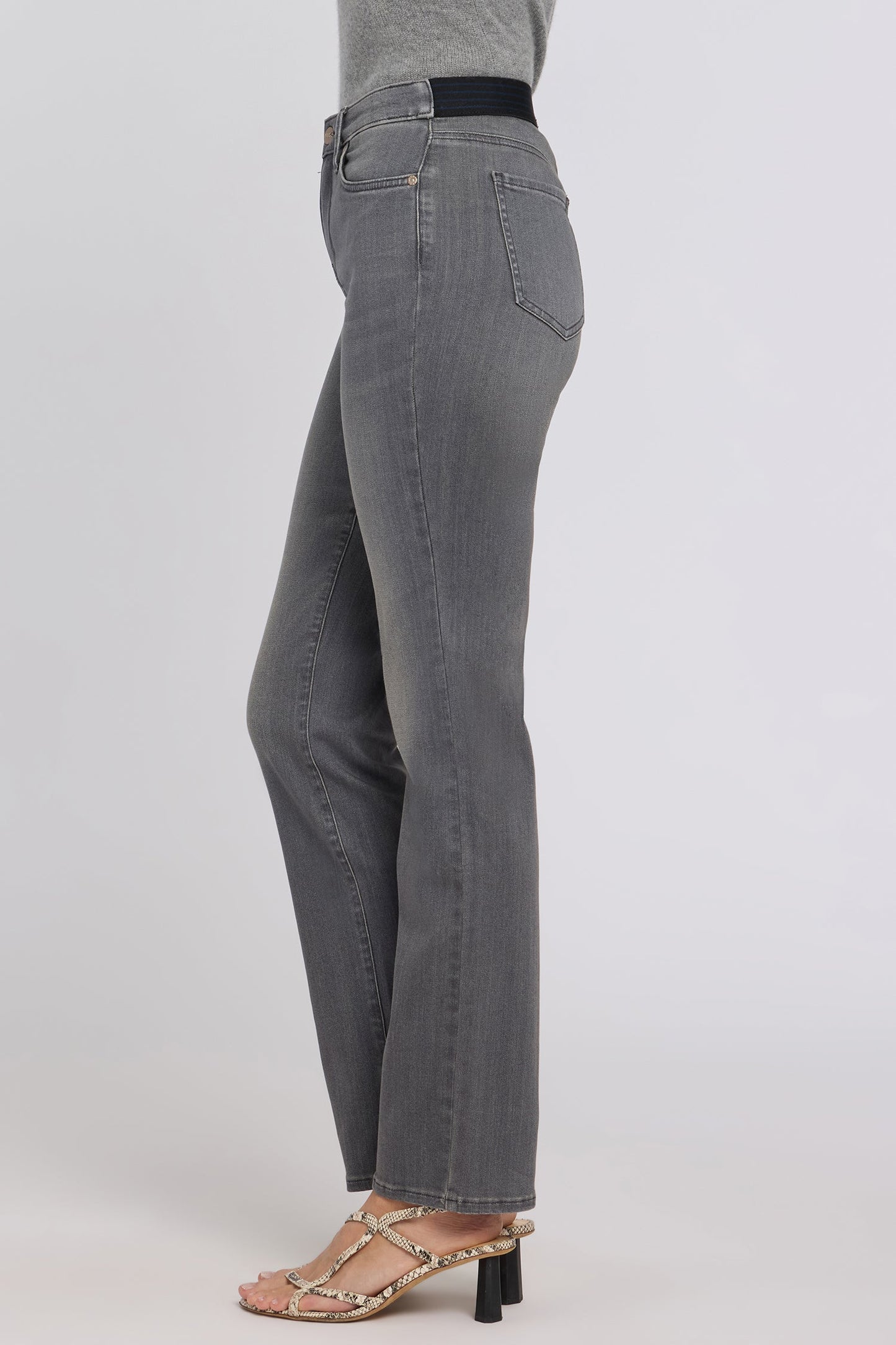 No Gapper™ Marilyn Straight Jeans - Dusty Ash