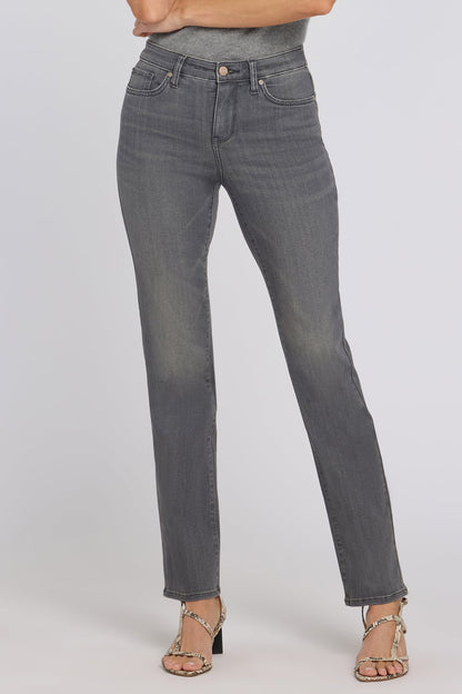 No Gapper™ Marilyn Straight Jeans - Dusty Ash