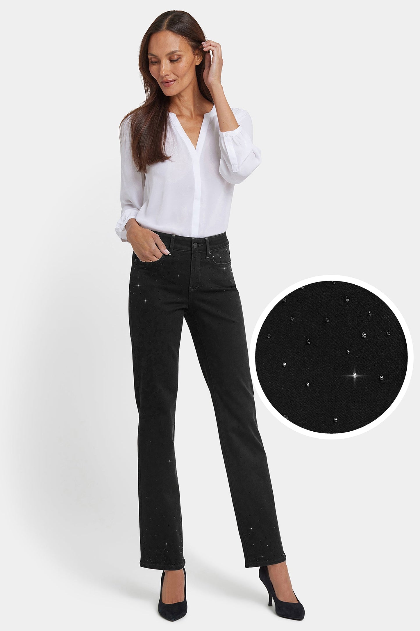 Marilyn Straight Jeans - Black Rinse