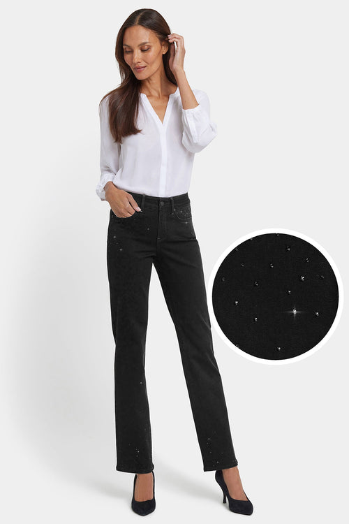 Marilyn Straight Jeans - Black Rinse