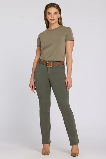 No Gapper™ Marilyn Straight Jeans - Desert Green