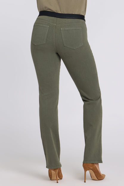 No Gapper™ Marilyn Straight Jeans - Desert Green