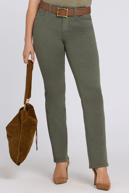 No Gapper™ Marilyn Straight Jeans - Desert Green