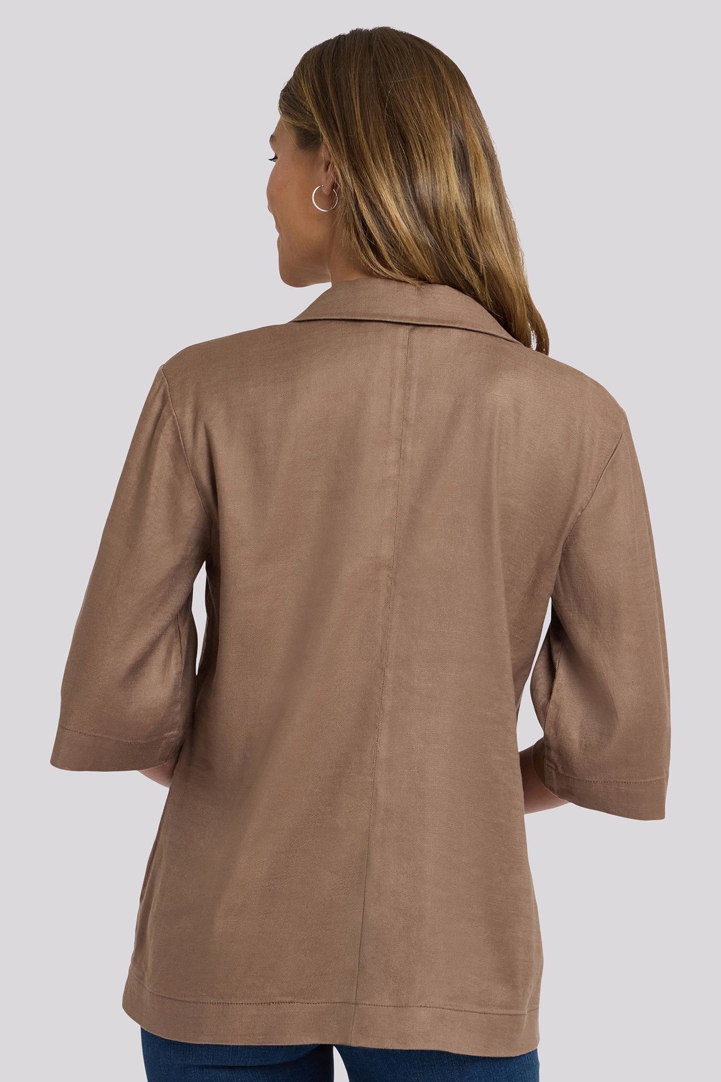 Elbow Sleeve Blazer - Toasted Coconut