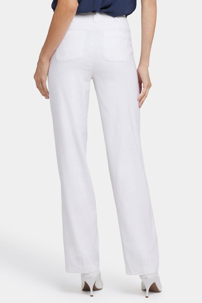 Marilyn Straight Pants - Optic White
