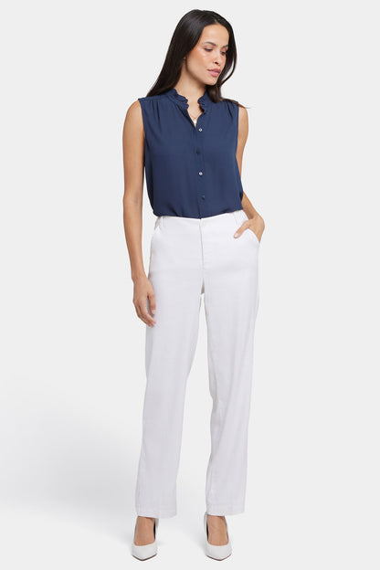 Marilyn Straight Pants - Optic White