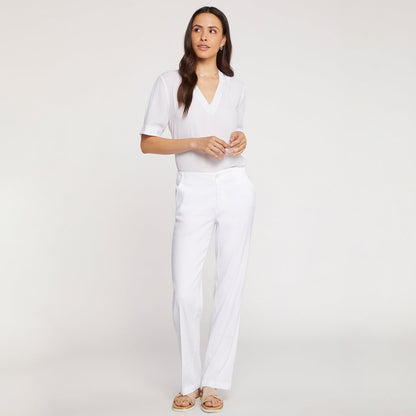 Marilyn Straight Pants - Optic White