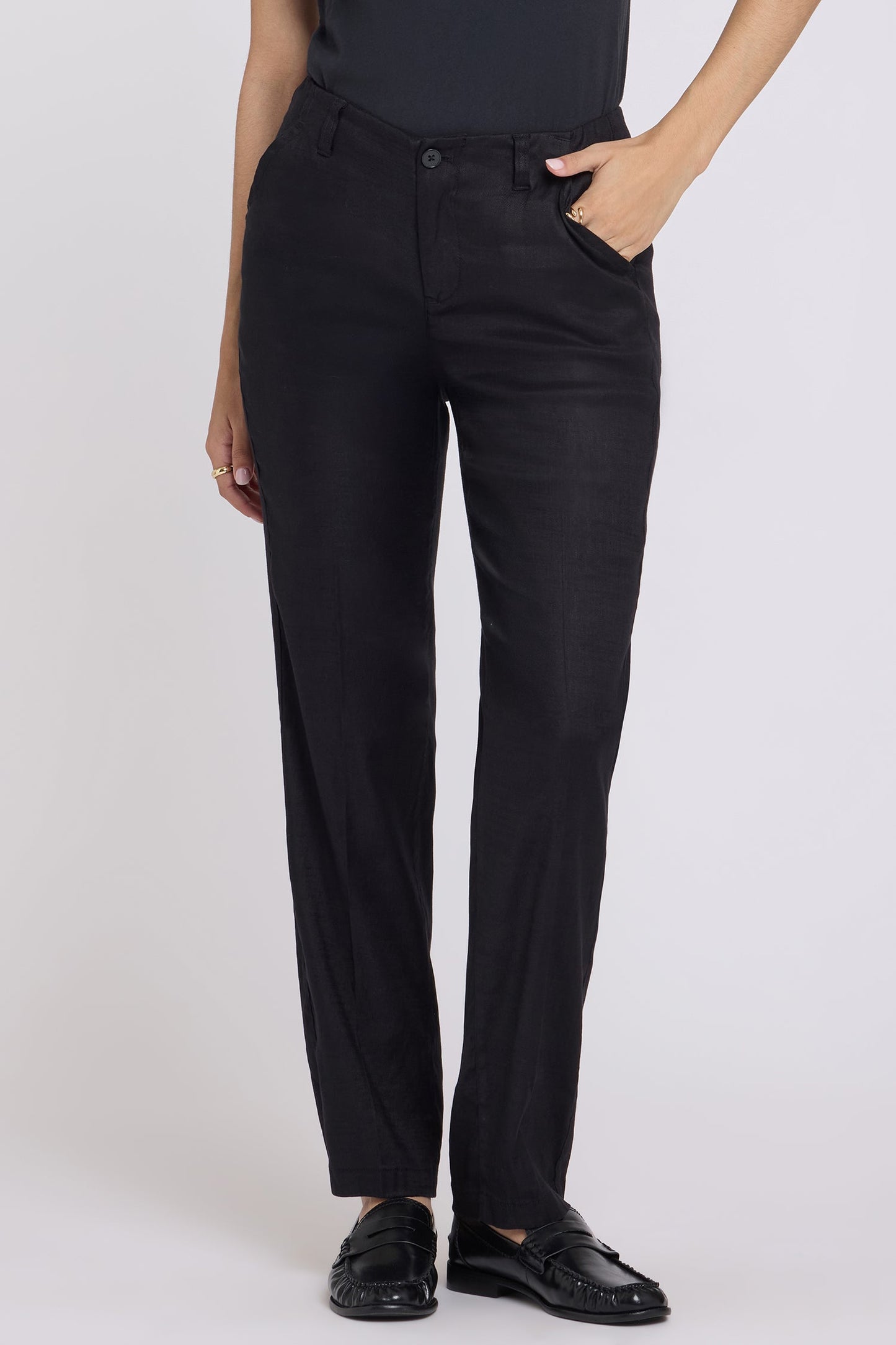 Marilyn Straight Pants - Black
