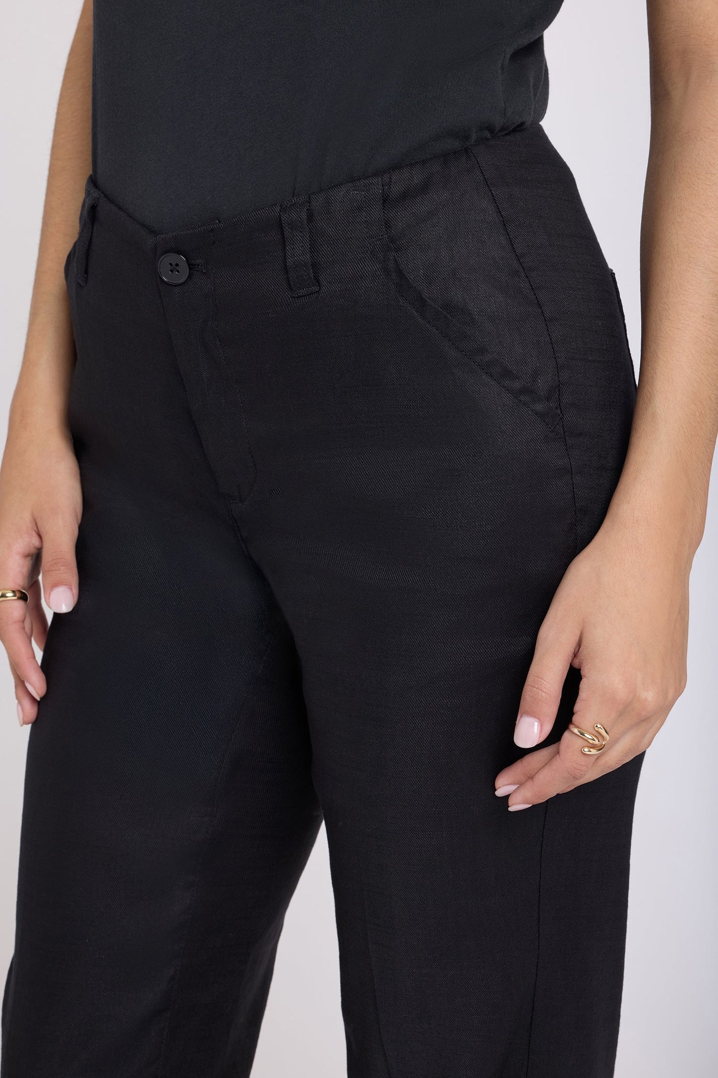 Marilyn Straight Pants - Black