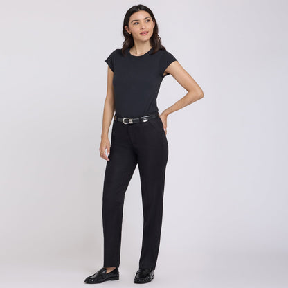 Marilyn Straight Pants - Black