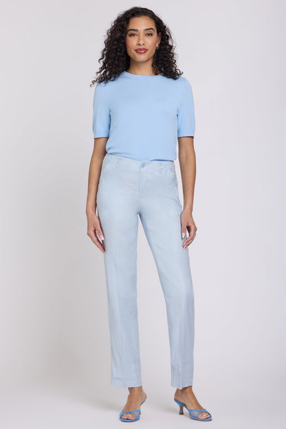 Marilyn Straight Pants - Blue Clover