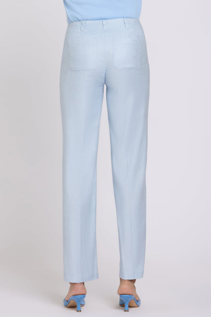 Marilyn Straight Pants - Blue Clover