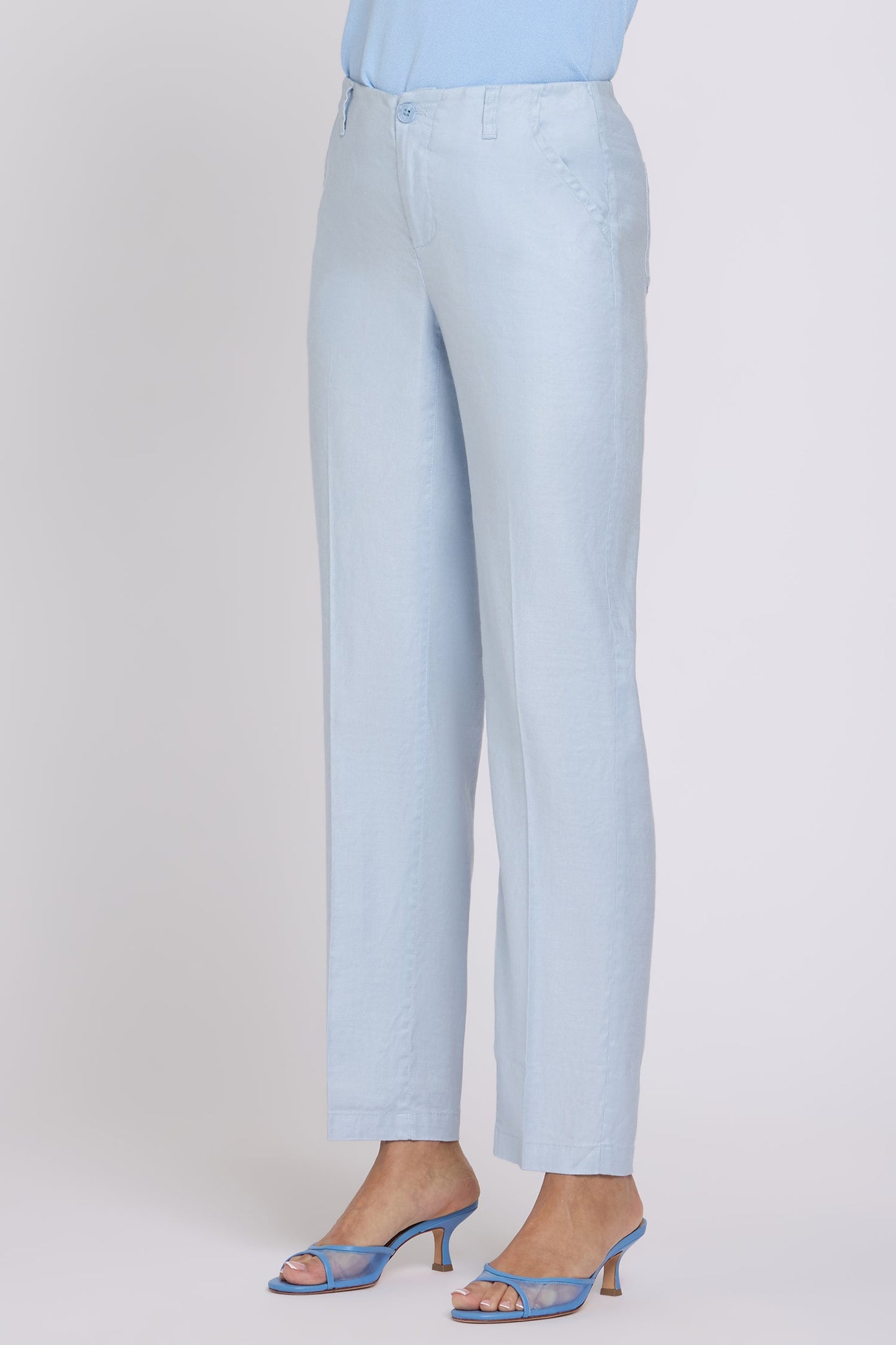 Marilyn Straight Pants - Blue Clover
