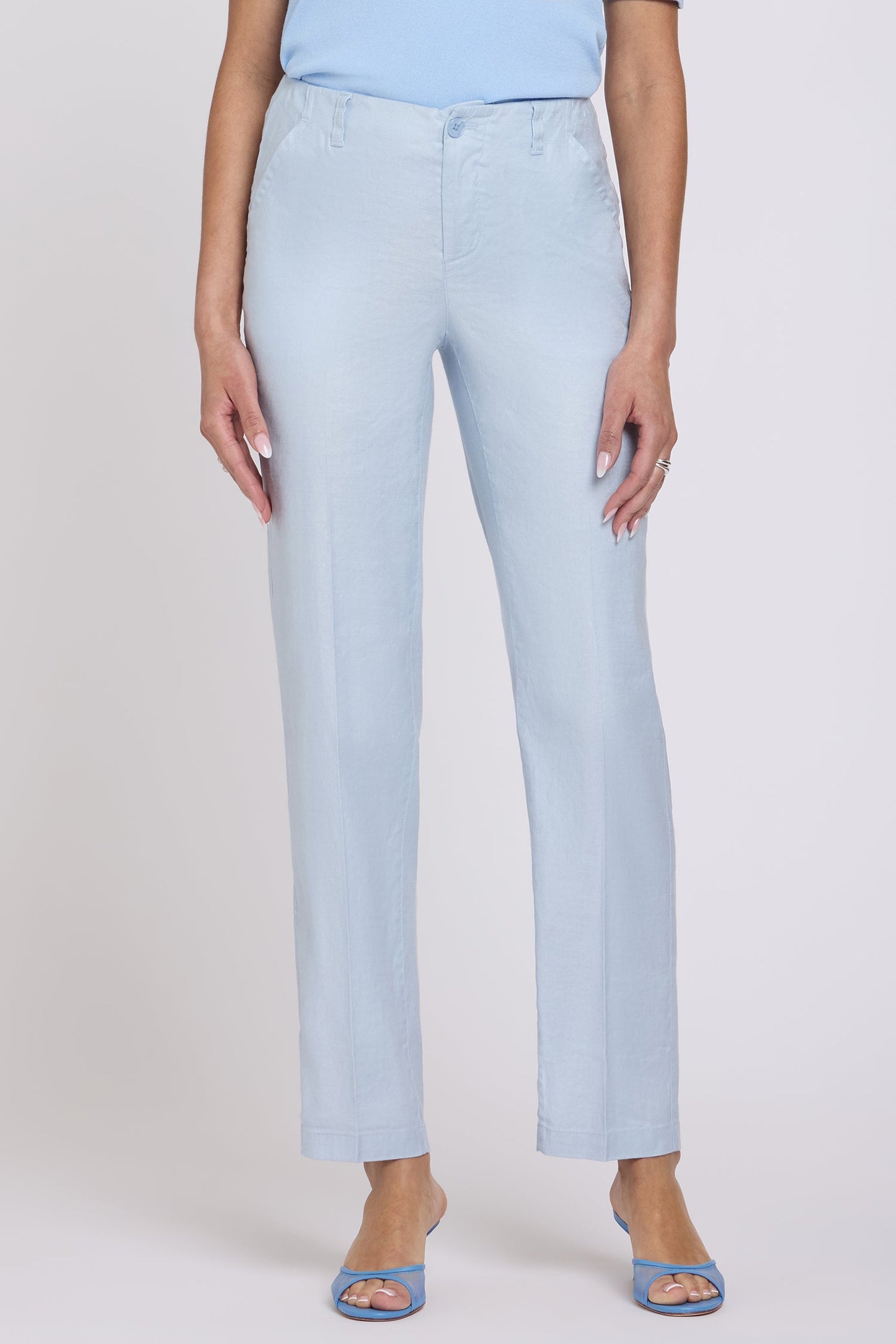 Marilyn Straight Pants - Blue Clover