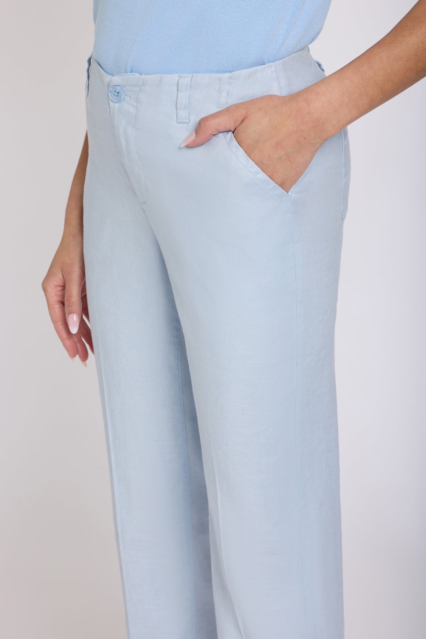 Marilyn Straight Pants - Blue Clover