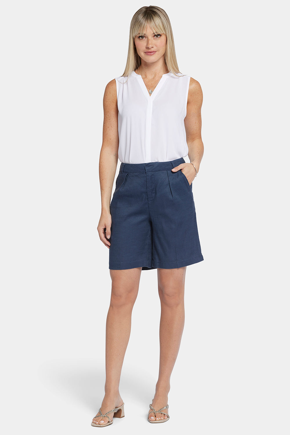 Relaxed Shorts  - Oxford Navy