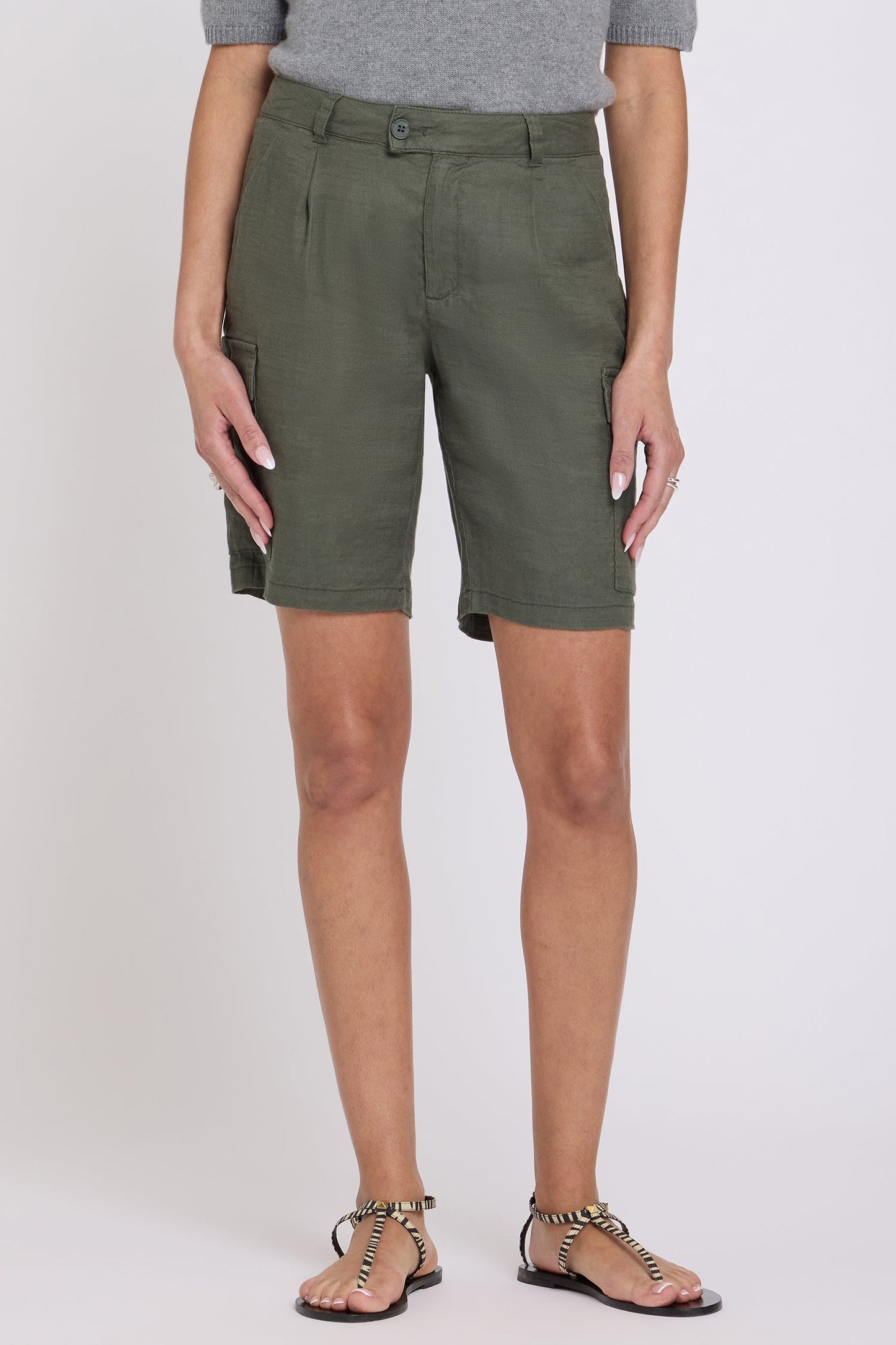 Cargo Bermuda Shorts - Desert Green